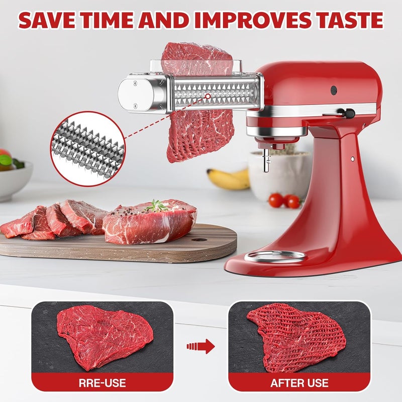 Cofun Meat Tenderizer Attachment for Kitchenaid Stand Mixer, Meat Tenderizer Machine for Kitchenaid Mixer Accessories, Meat Tenderizer with Stainless Steel Gears by - Image 2